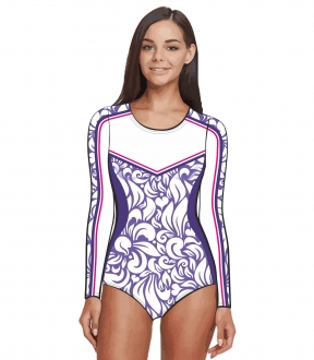 Купальник гимнастический 406 расцветка 9 фиолетовый
